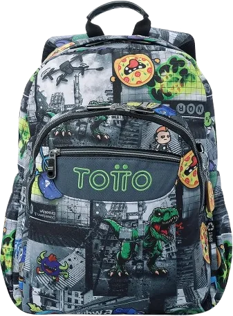 Morral escolar Totto de dinosaurios